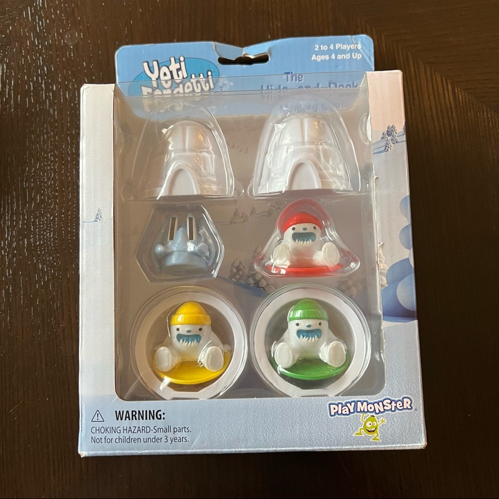 Play Monster Yeti Forgetti Hide and Peek Memory Game 2-4 Players Ages 4+